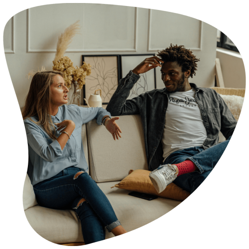 Mixed Race Couple in Counseling